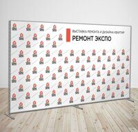 Баннер на каркасе, пресс волл, press wall, 2х3м