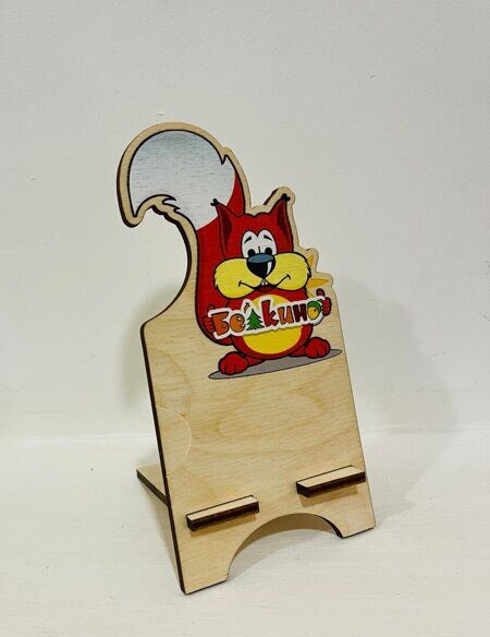 Держатель для телефона береза ( цветная печать)